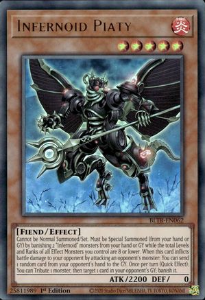Infernoid Piaty (BLTR-EN062) - Ultra Rare - 1st Edition - Battles of Legend: Terminal Revenge