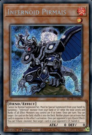 Infernoid Pirmais (BLTR-EN067) - Secret Rare - 1st Edition - Battles of Legend: Terminal Revenge