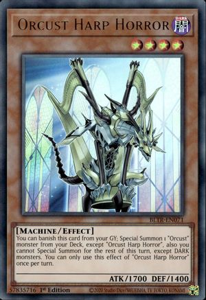 Orcust Harp Horror (BLTR-EN071) - Ultra Rare - Battles of Legend: Terminal Revenge