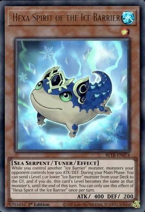 Hexa Spirit of the Ice Barrier (BLTR-EN074) - Ultra Rare - Battles of Legend: Terminal Revenge