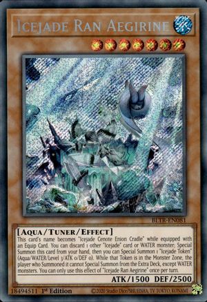 Icejade Ran Aegirine (BLTR-EN081) - Secret Rare - 1st Edition - Battles of Legend: Terminal Revenge