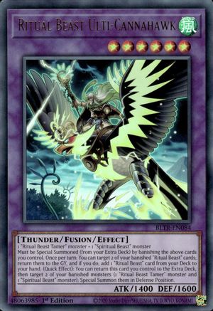 Ritual Beast Ulti-Cannahawk (BLTR-EN084) - Ultra Rare - 1st Edition - Battles of Legend: Terminal Revenge