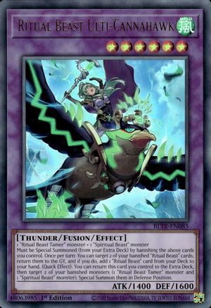 Ritual Beast Ulti-Cannahawk (Alternate Art) (BLTR-EN085) - Ultra Rare - Battles of Legend: Terminal Revenge