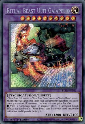 Ritual Beast Ulti-Gaiapelio (BLTR-EN086) - Secret Rare - 1st Edition - Battles of Legend: Terminal Revenge