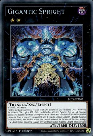 Gigantic Spright (BLTR-EN091) - Secret Rare - 1st Edition - Battles of Legend: Terminal Revenge