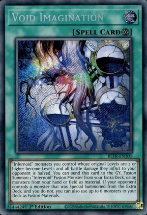 Void Imagination (BLTR-EN101) - Secret Rare - 1st Edition - Battles of Legend: Terminal Revenge