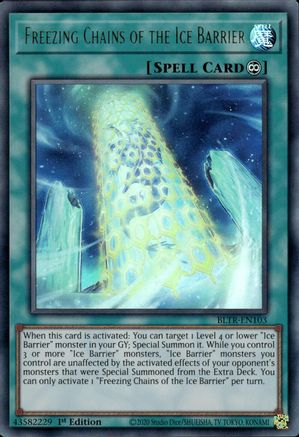 Freezing Chains of the Ice Barrier (BLTR-EN103) - Ultra Rare - Battles of Legend: Terminal Revenge