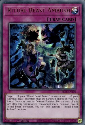 Ritual Beast Ambush (BLTR-EN106) - Ultra Rare - 1st Edition - Battles of Legend: Terminal Revenge