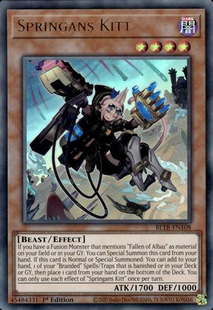 Springans Kitt (BLTR-EN108) - Ultra Rare - 1st Edition - Battles of Legend: Terminal Revenge