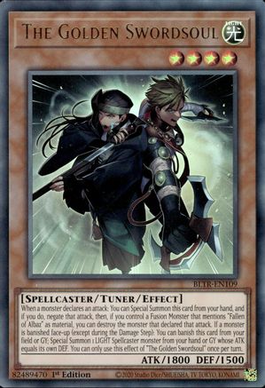 The Golden Swordsoul (BLTR-EN109) - Ultra Rare - 1st Edition - Battles of Legend: Terminal Revenge