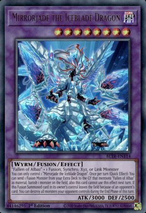 Mirrorjade the Iceblade Dragon (BLTR-EN114) - Ultra Rare - 1st Edition - Battles of Legend: Terminal Revenge
