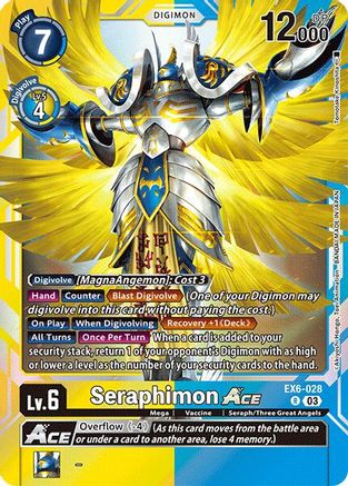 Seraphimon ACE (EX6-028) Foil Rare - Infernal Ascension