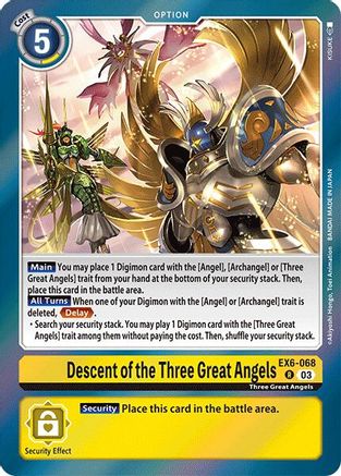 Descent of the Three Great Angels (EX6-068) Foil Rare - Infernal Ascension