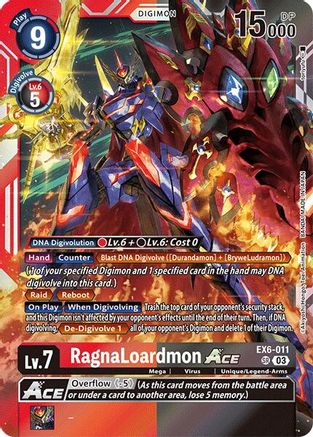 RagnaLoardmon ACE (EX6-011) Foil Super Rare - Infernal Ascension
