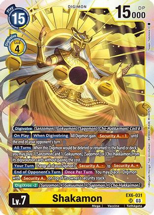 Shakamon (EX6-031) Foil Super Rare - Infernal Ascension