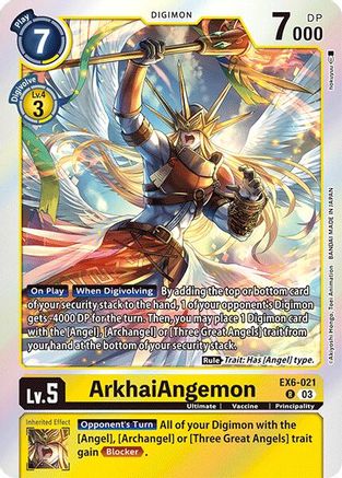 ArkhaiAngemon (EX6-021) Foil Rare - Infernal Ascension
