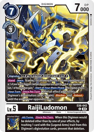 RaijiLudomon (EX6-042)  Common - Infernal Ascension