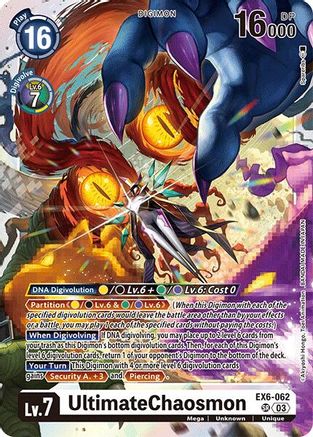 UltimateChaosmon (EX6-062) Foil Super Rare - Infernal Ascension