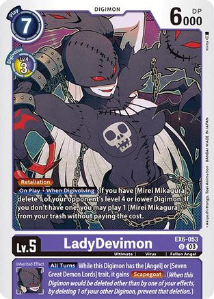 LadyDevimon (Ex6-053)  Uncommon - Infernal Ascension