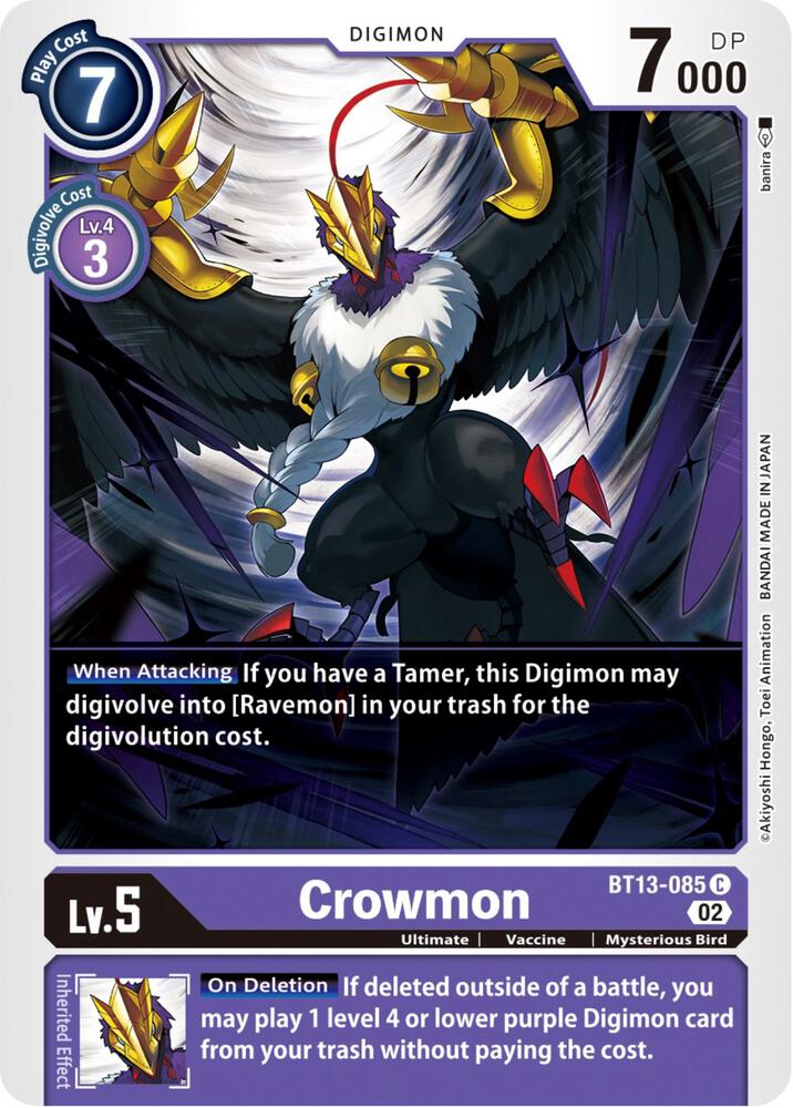 Crowmon BT13-085 C (Versus Royal Knights) 