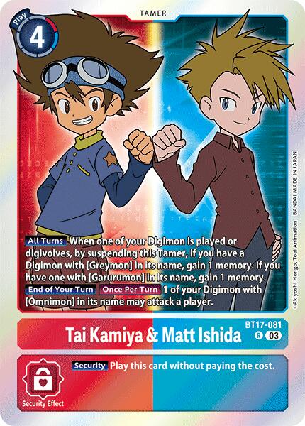 Tai Kamiya & Matt Ishida [BT17-081] [Secret Crisis]