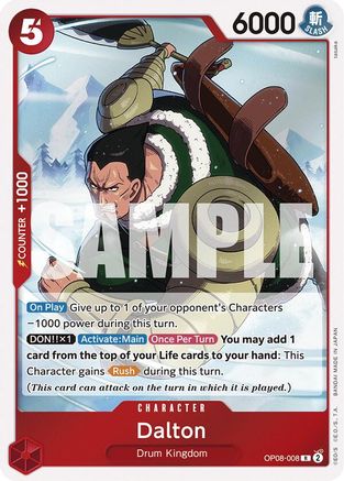 Dalton (OP08-008) - Foil Rare - Two Legends