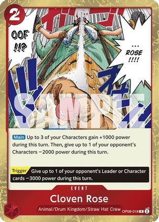 Cloven Rose (OP08-018) - Foil Rare - Two Legends