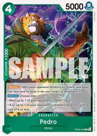 Pedro (OP08-030) - Foil Rare - Two Legends