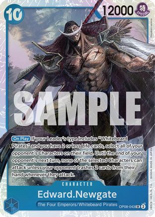Edward.Newgate (OP08-043) - Foil Super Rare - Two Legends