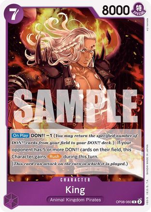 King (060) (OP08-060) - Foil Rare - Two Legends