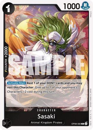 Sasaki (OP08-082) - Foil Rare - Two Legends