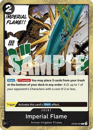 Imperial Flame (OP08-094) - Foil Rare - Two Legends