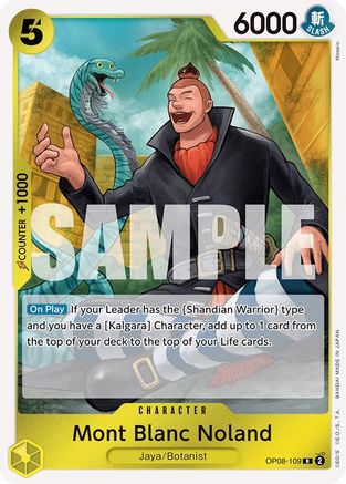 Mont Blanc Noland (OP08-109) - Foil Rare - Two Legends