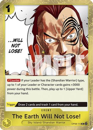 The Earth Will Not Lose! (OP08-115) - Foil Rare - Two Legends