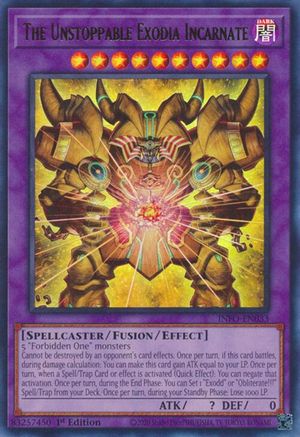 The Unstoppable Exodia Incarnate (INFO-EN033) - Ultra Rare - 1st Edition - The Infinite Forbidden