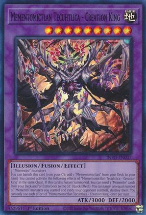 Mementomictlan Tecuhtlica - Creation King (INFO-EN037) - Super Rare - The Infinite Forbidden