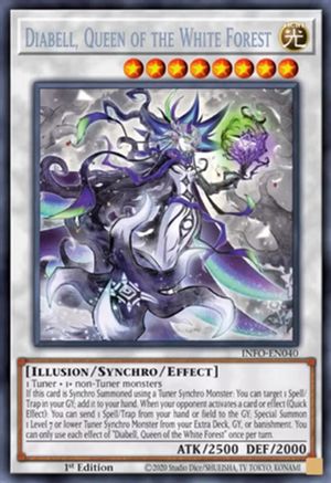 Diabell, Queen of the White Forest (INFO-EN040) - Secret Rare - The Infinite Forbidden