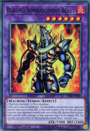 Blazing Bombardment Beast (INFO-EN097) - Common - The Infinite Forbidden