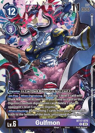 Gulfmon (BT17-070) Foil Rare - Secret Crisis