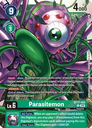 Parasitemon (BT17-050) Foil Rare - Secret Crisis