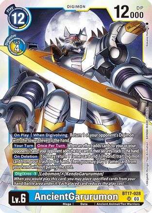 AncientGarurumon (BT17-028) Foil Super Rare - Secret Crisis