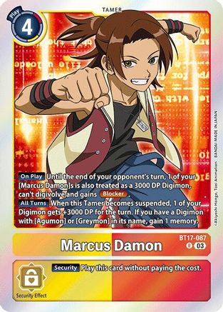 Marcus Damon (BT17-087) Foil Rare - Secret Crisis