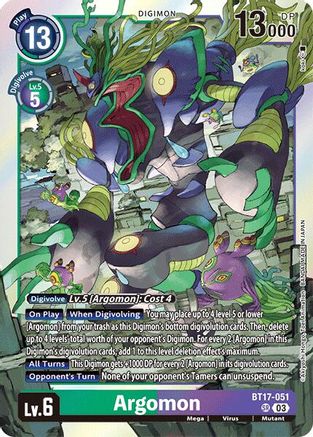 Argomon - BT17-051 (BT17-051) Foil Super Rare - Secret Crisis