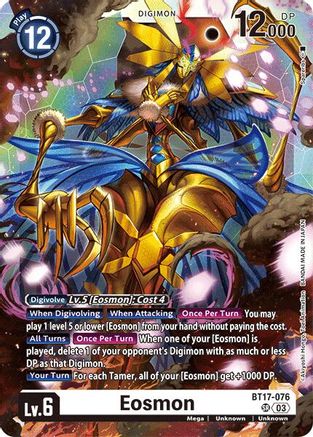 Eosmon - BT17-076 (BT17-076) Foil Super Rare - Secret Crisis