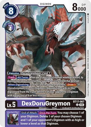 DexDoruGreymon (BT17-067)  Common - Secret Crisis