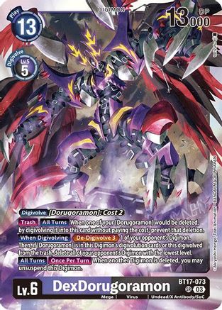 DexDorugoramon (BT17-073) Foil Super Rare - Secret Crisis