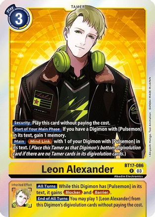 Leon Alexander (BT17-086) Foil Rare - Secret Crisis