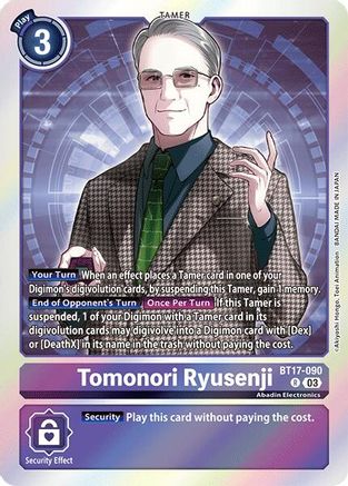 Tomonori Ryusenji (BT17-090) Foil Rare - Secret Crisis
