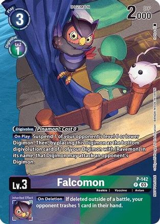 Falcomon (Update Pack 2024) (P-142) Foil Promo - Digimon Promotion Cards