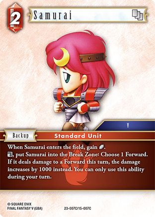 Samurai (23-007C/15-007C) - Rare - Hidden Trials